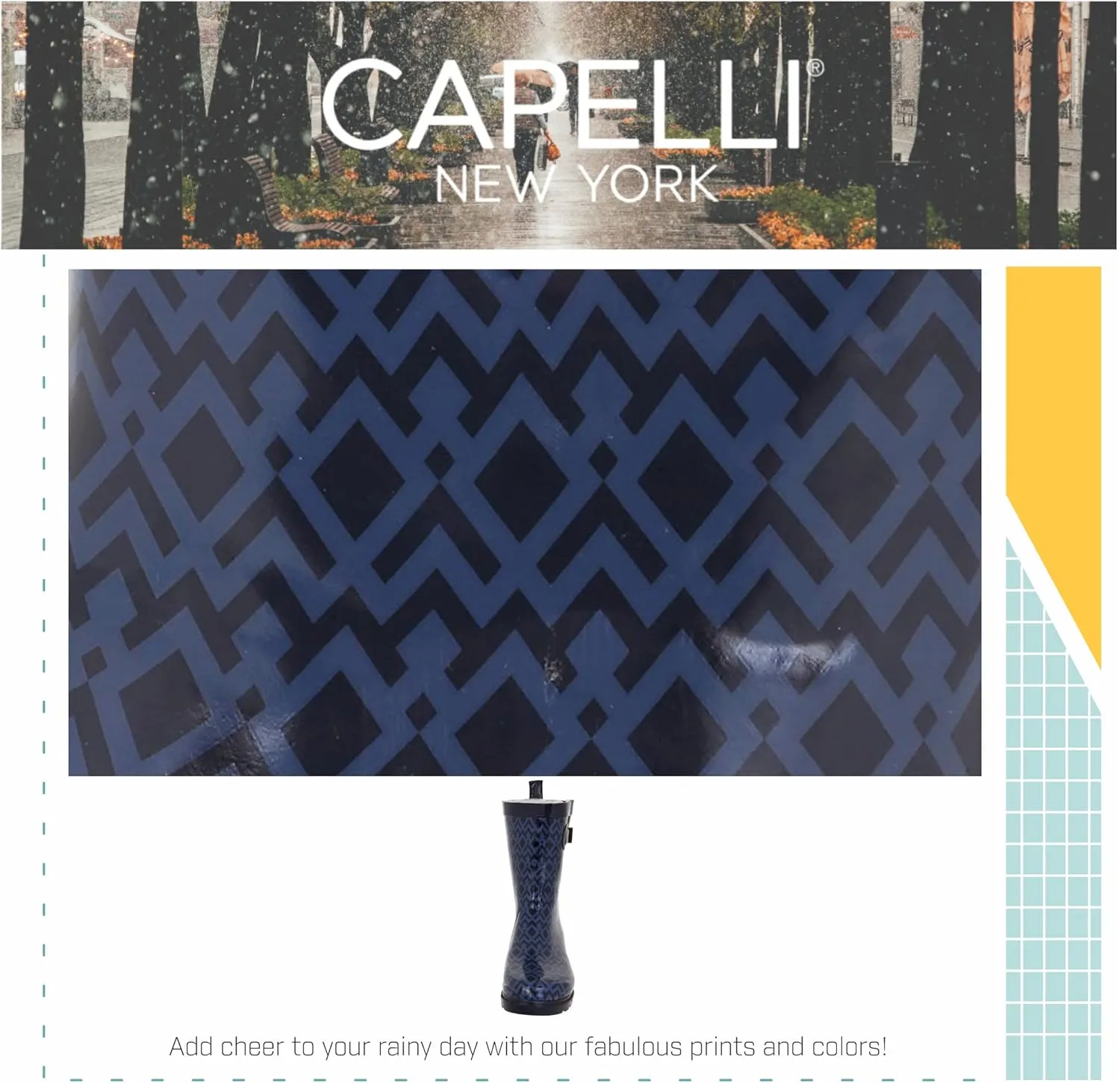 Capelli New York Ladies Mid-Calf Cozy Lined Rain Boots