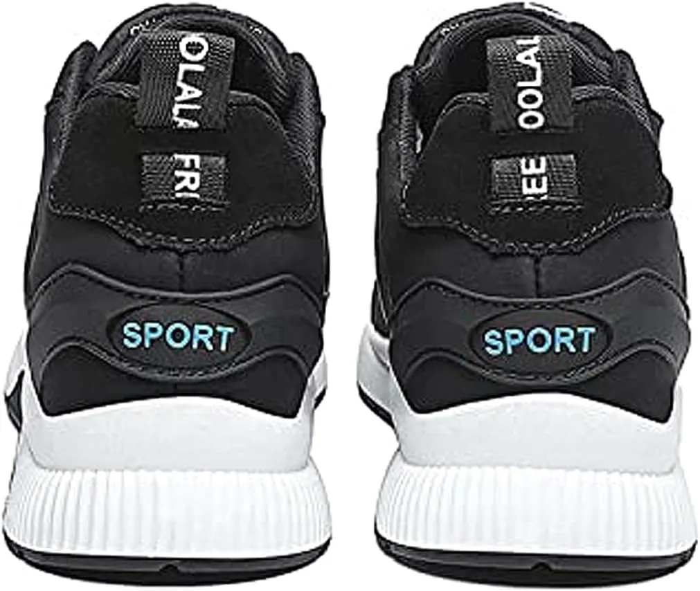 CERYTHRINA Men's Invisible Height Increasing Elevator Shoes 2.36 Inches Taller Lace-up Leather Lightweight Hip Hop Fashion Sneakers