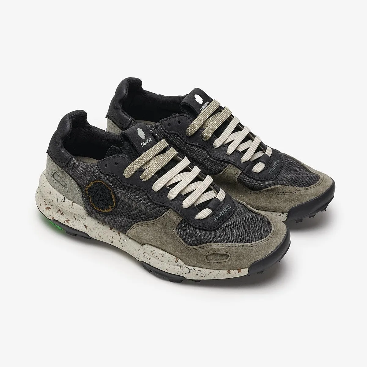 Chacrona Linen - Casual Sneakers for Men & Women - Comfortable & Durable Leather and Linen Sneakers