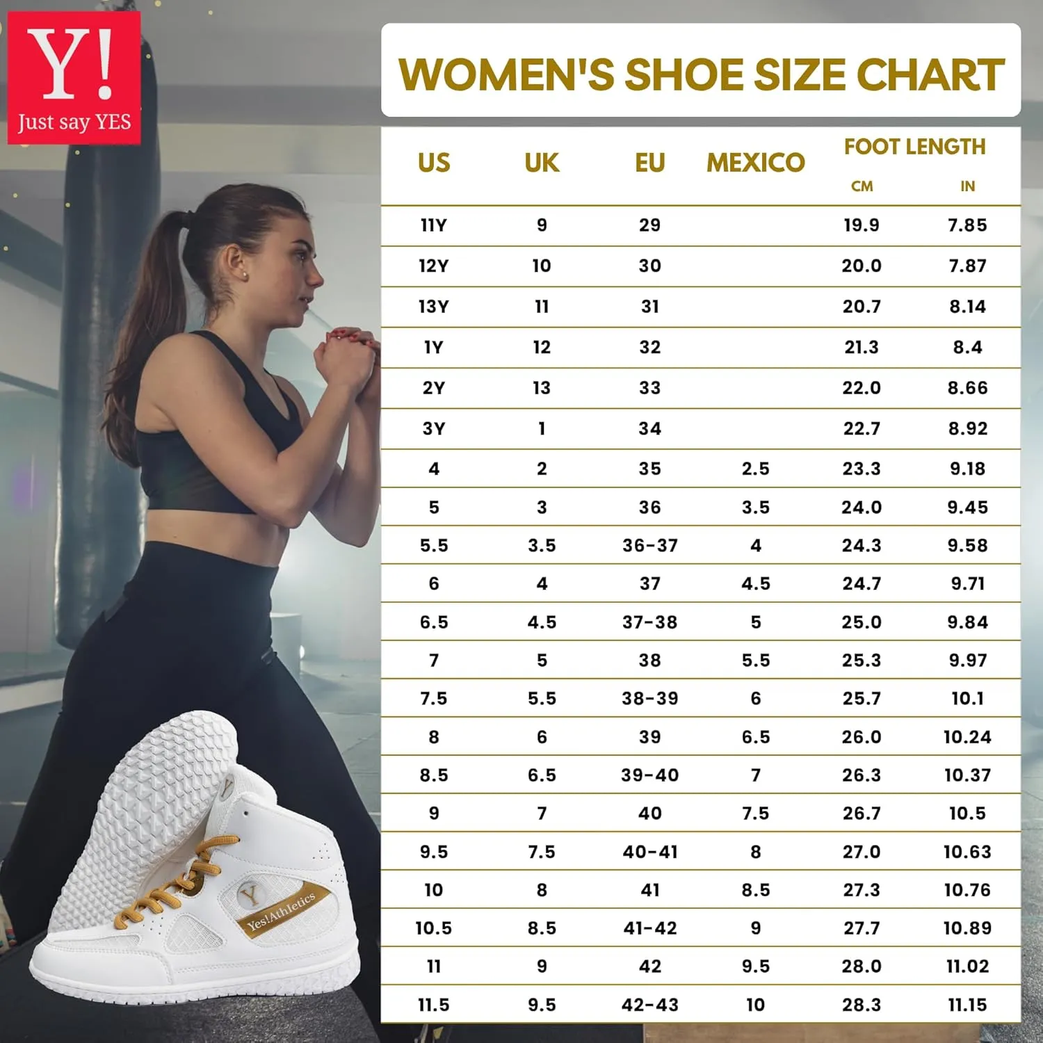 Champion2 Women's Wrestling Shoes, Boxing Shoes - Durable, Lightweight, Breathable Training Sneakers for MMA, Powerlifting, Weightlifting, Fitness - White Gold