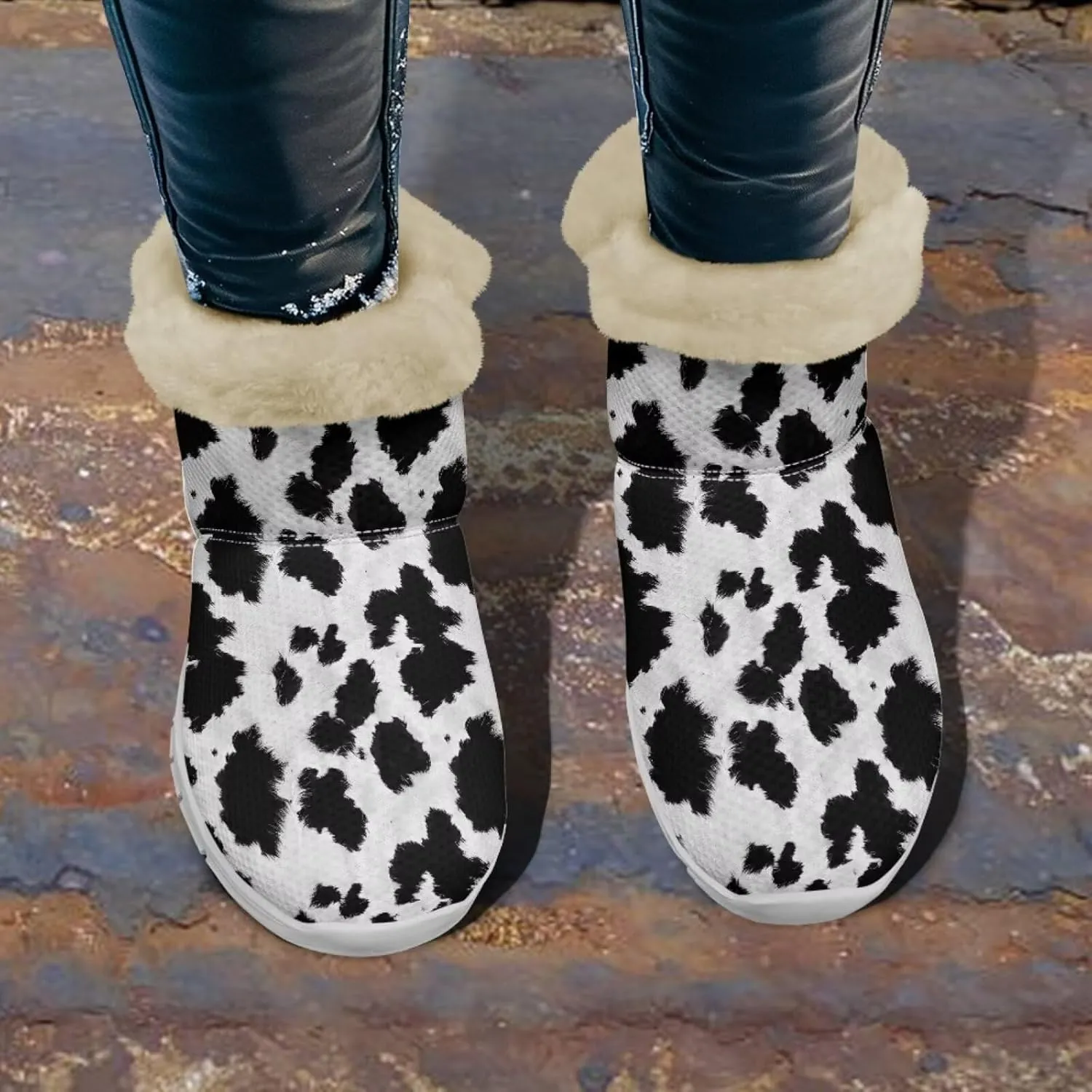 chaqlin Winter Boots Snow Boots Ankle Warm Slip Resistant Boots Flannel Fur Lined Comfy Cold Weather Outdoor Casual Boots