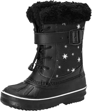 Children Shoes Snow Boots Girls Boys OutdoorBoots Warm Boots With Cotton Snow Boots Big Kids Toddler Leopard Rain Boots