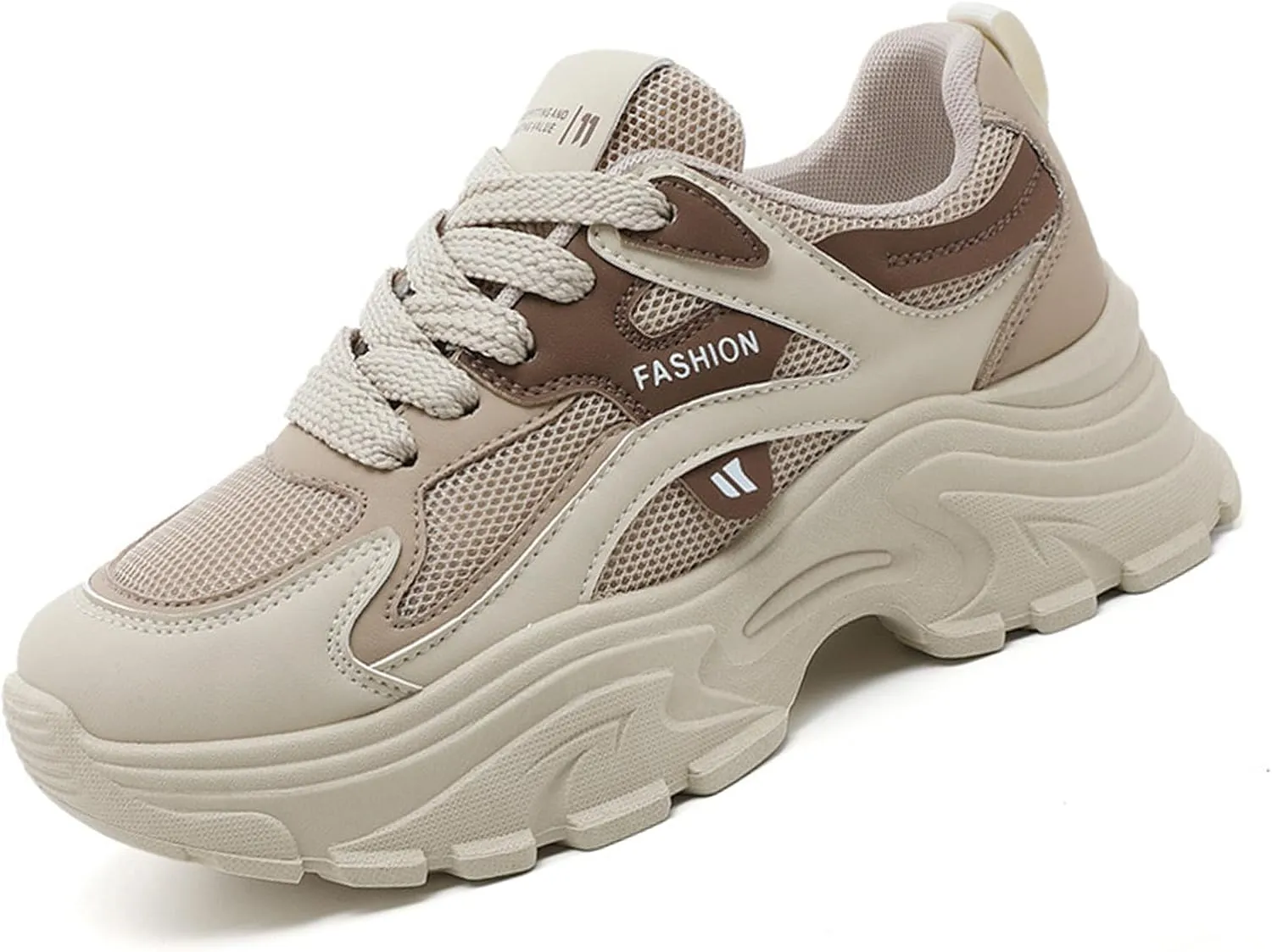 Chunky Platform Sneakers for Women Casual Tennis Walking Shoe Comfortable Breathable Durable Wedge Sneaker Fall Shoes