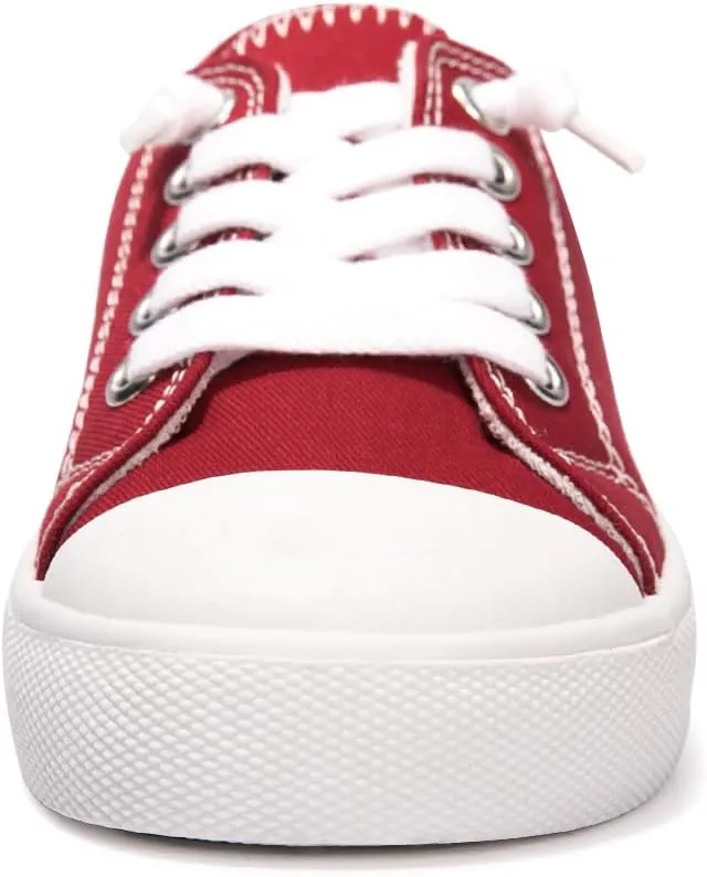 Colgo Boys Girls Sneakers Canvas Lace up Walking Shoes for Little Big Kids Size 11-6