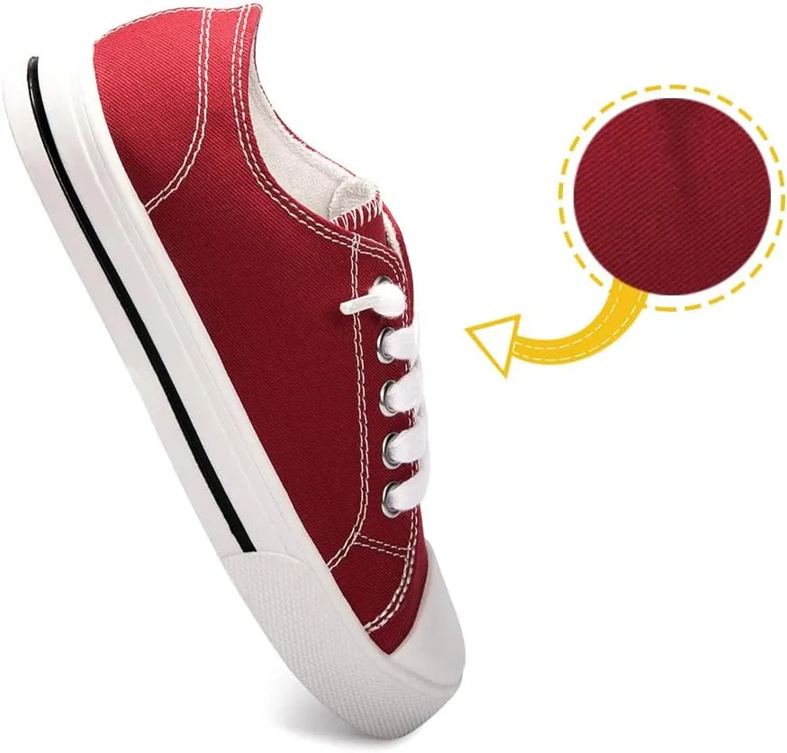 Colgo Boys Girls Sneakers Canvas Lace up Walking Shoes for Little Big Kids Size 11-6
