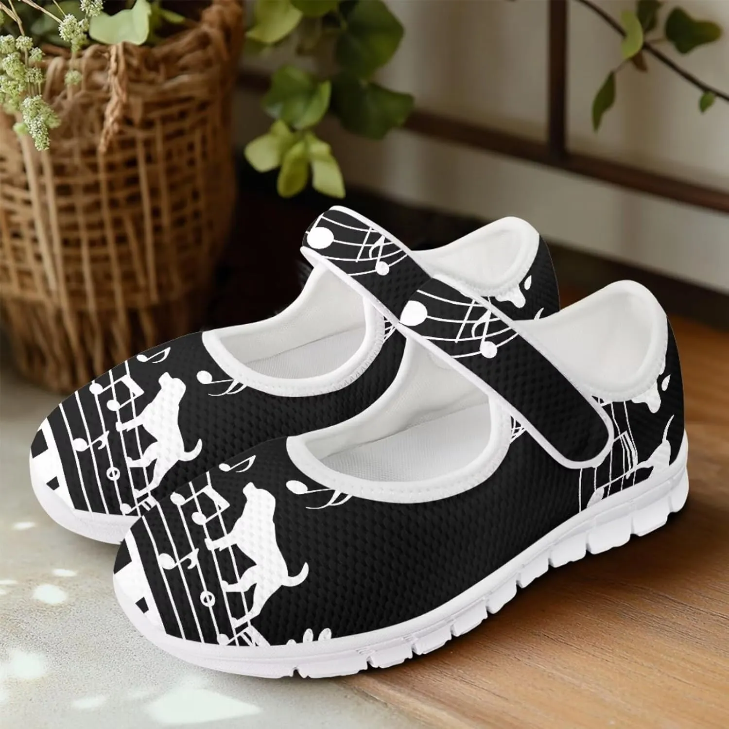 Coloranimal Flats for Women Slip On Shoes Mary Jane Shoes with Anti Skid Sole Casual Flat Shoes Dressy Comfortable Round Toe Ankle Shoes