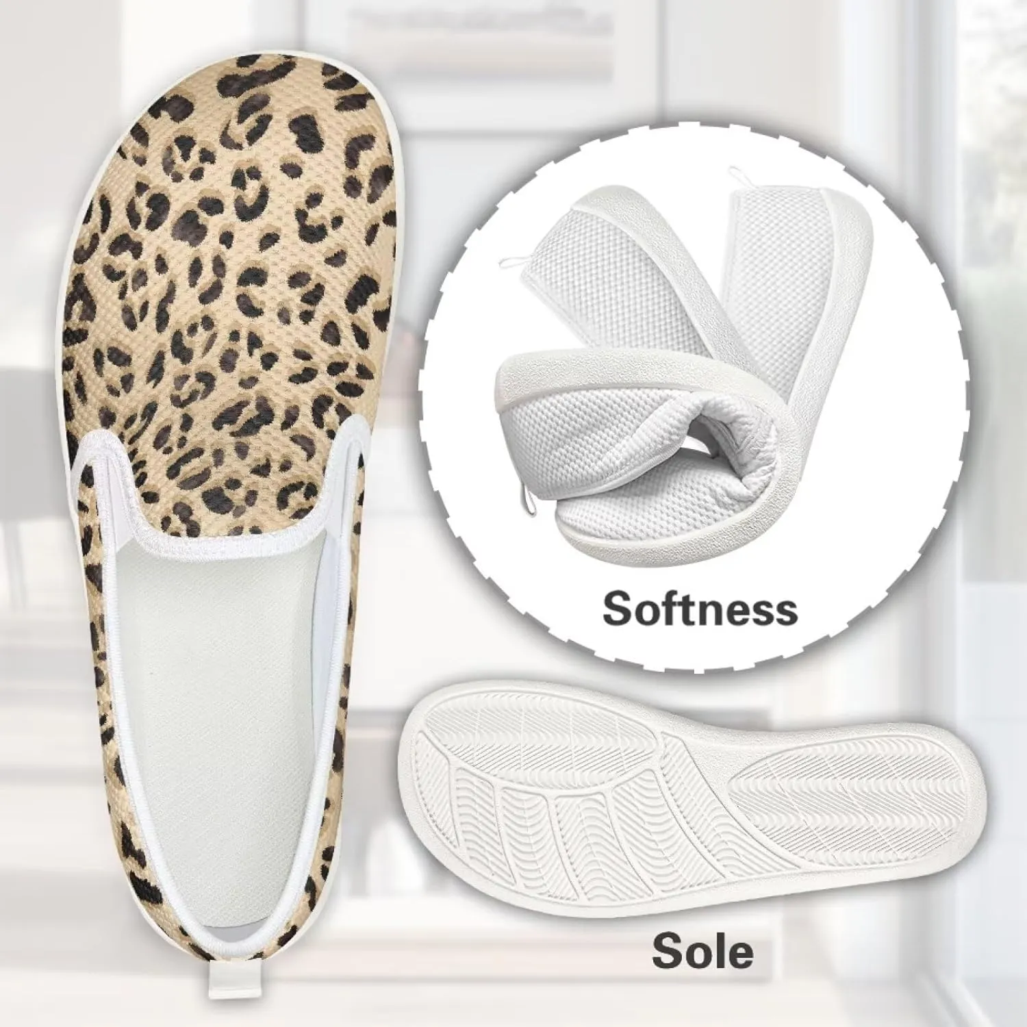 Comfort Casual Shoes for Women Slip On Shoes Wide Width Womens Flats Shoes