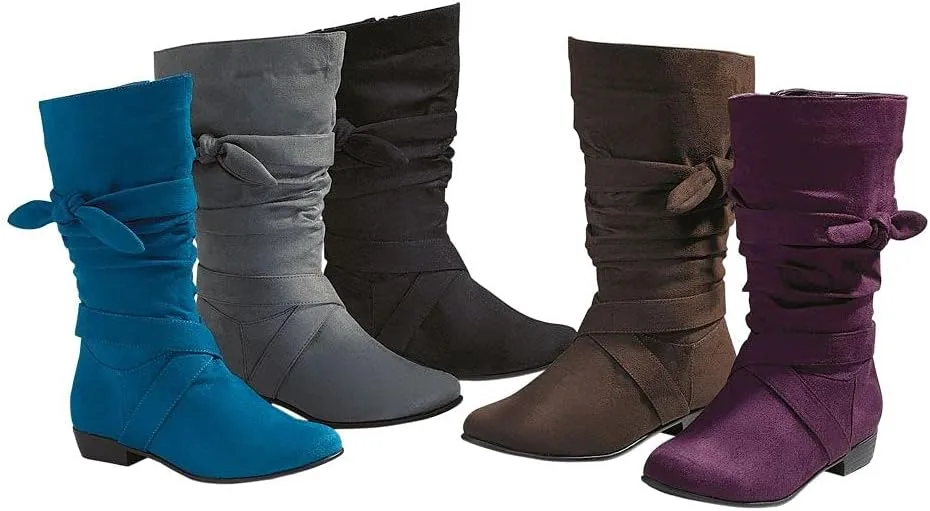 Comfortview Women's Wide Width The Heather Wide Calf Boot