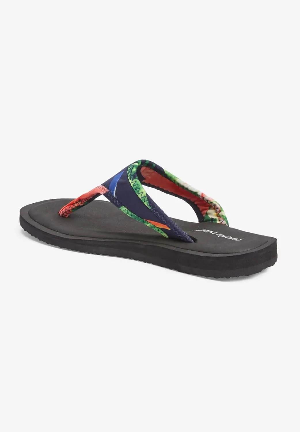 Comfortview Women's Wide Width The Sylvia Soft Footbed Sandal