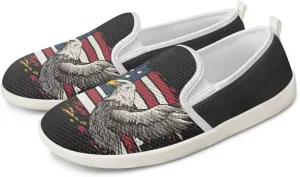 Comfy Womens Flats Shoes Flag Print Casual Shoes for Women Slip On Shoes