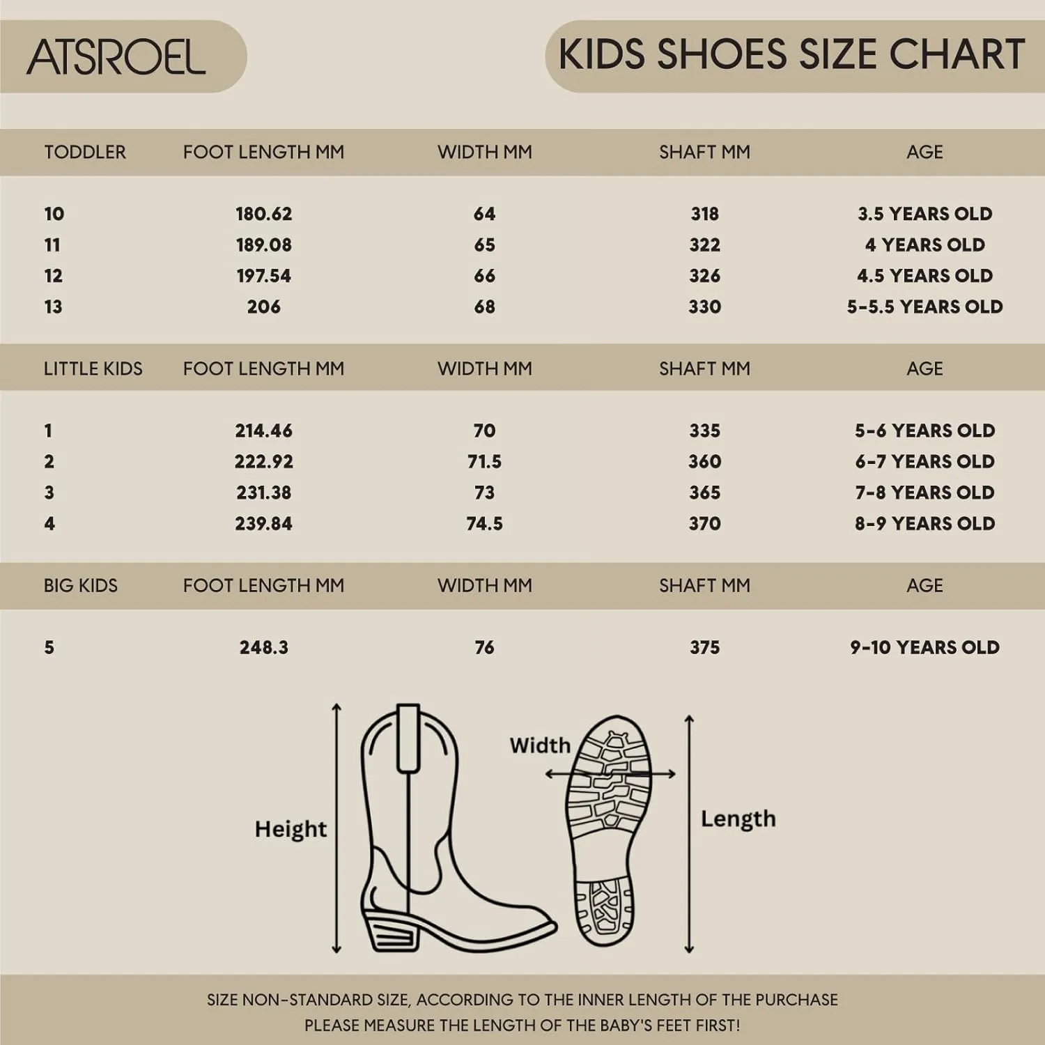 Cowboy Boots Square Toe Kids Boots Embroidered Western Boots Cowgirl Boots For Toddler/Little Kid/Big Kid