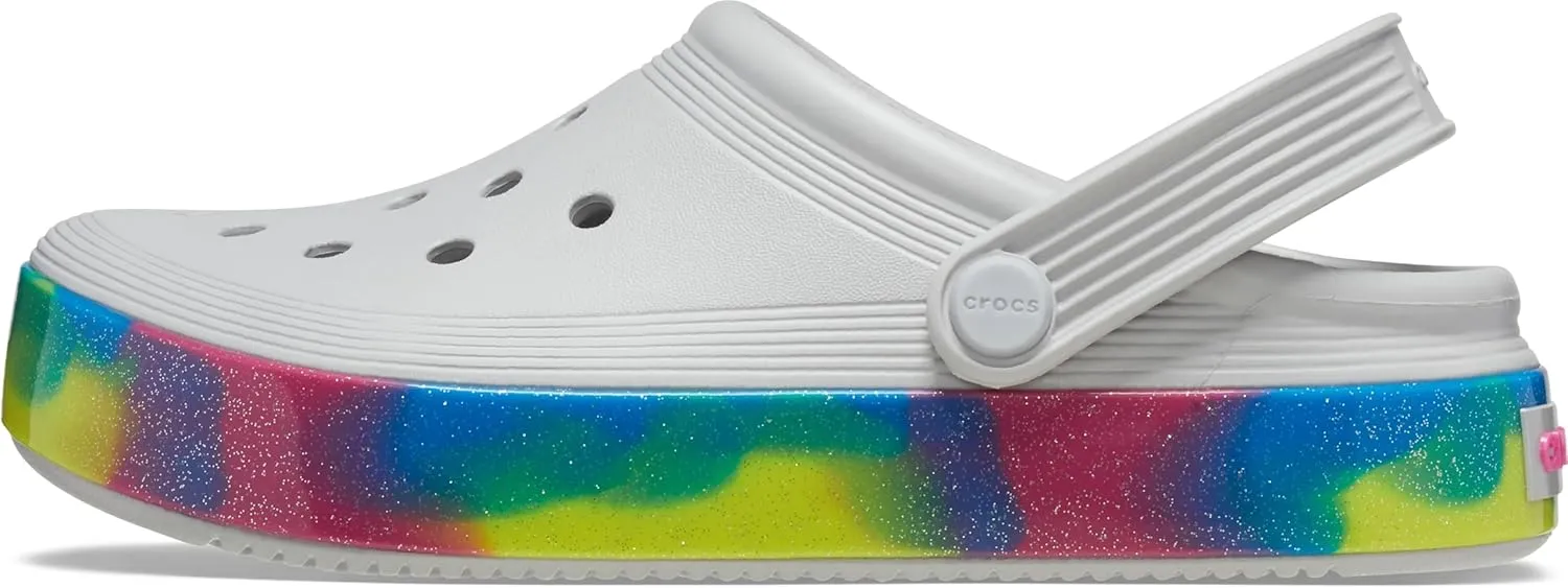 Crocs Kids' Sandals Toddler Size Off Coat Glitter Band Clog