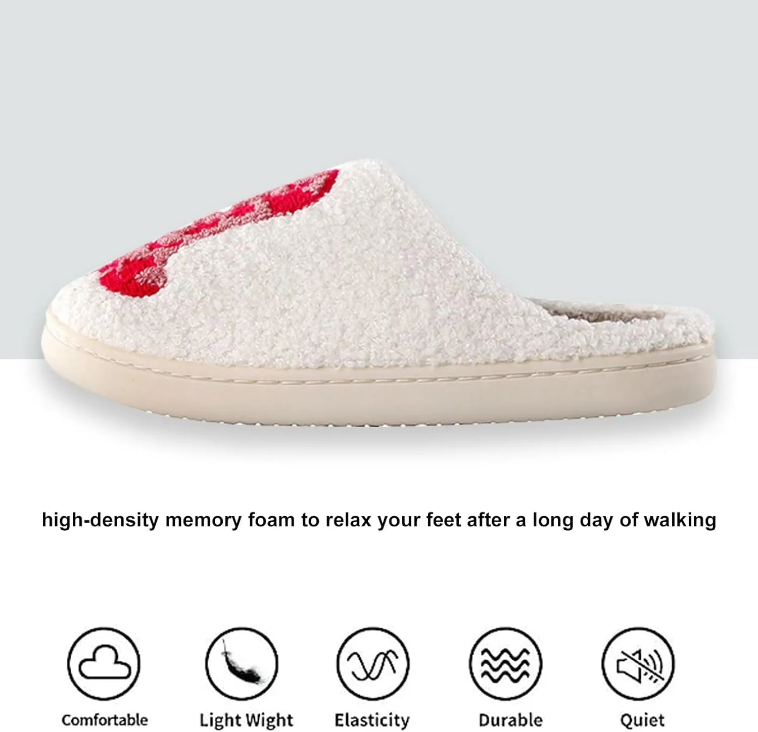 Cute Cowgirl Cowboy Hat Boots Embroidered Slipper Fuzzy Cozy Memory Foam House Shoes for Women Men Indoor Home Slippers