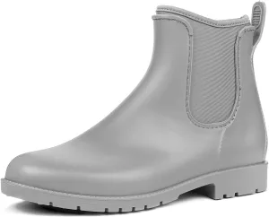 DKSUKO Snow Women's Warm Chelsea Ankle Winter Rain Boots