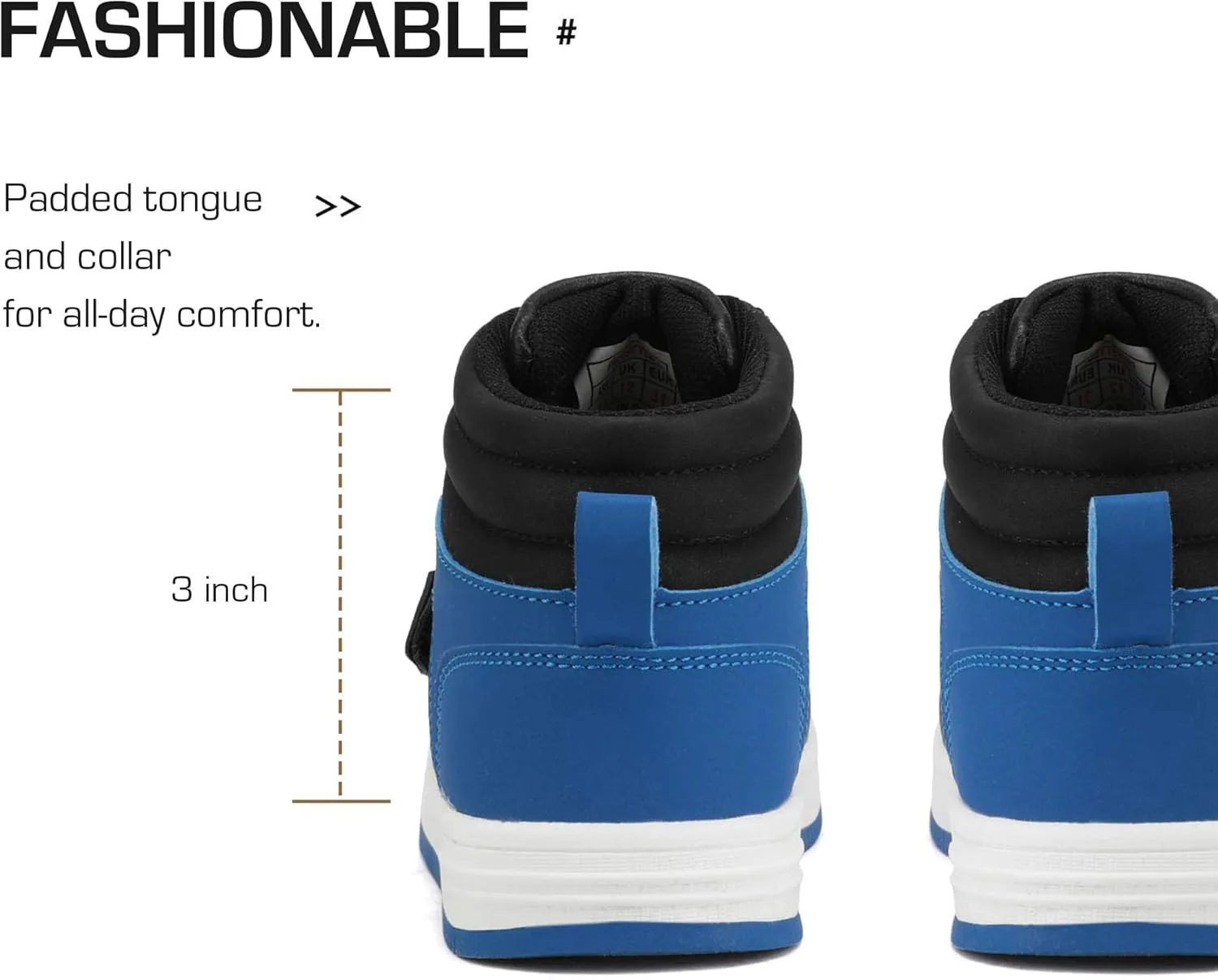 DREAM PAIRS Boys Girls High Top Sneaker LilLegends Skyhigh Basketball Shoes