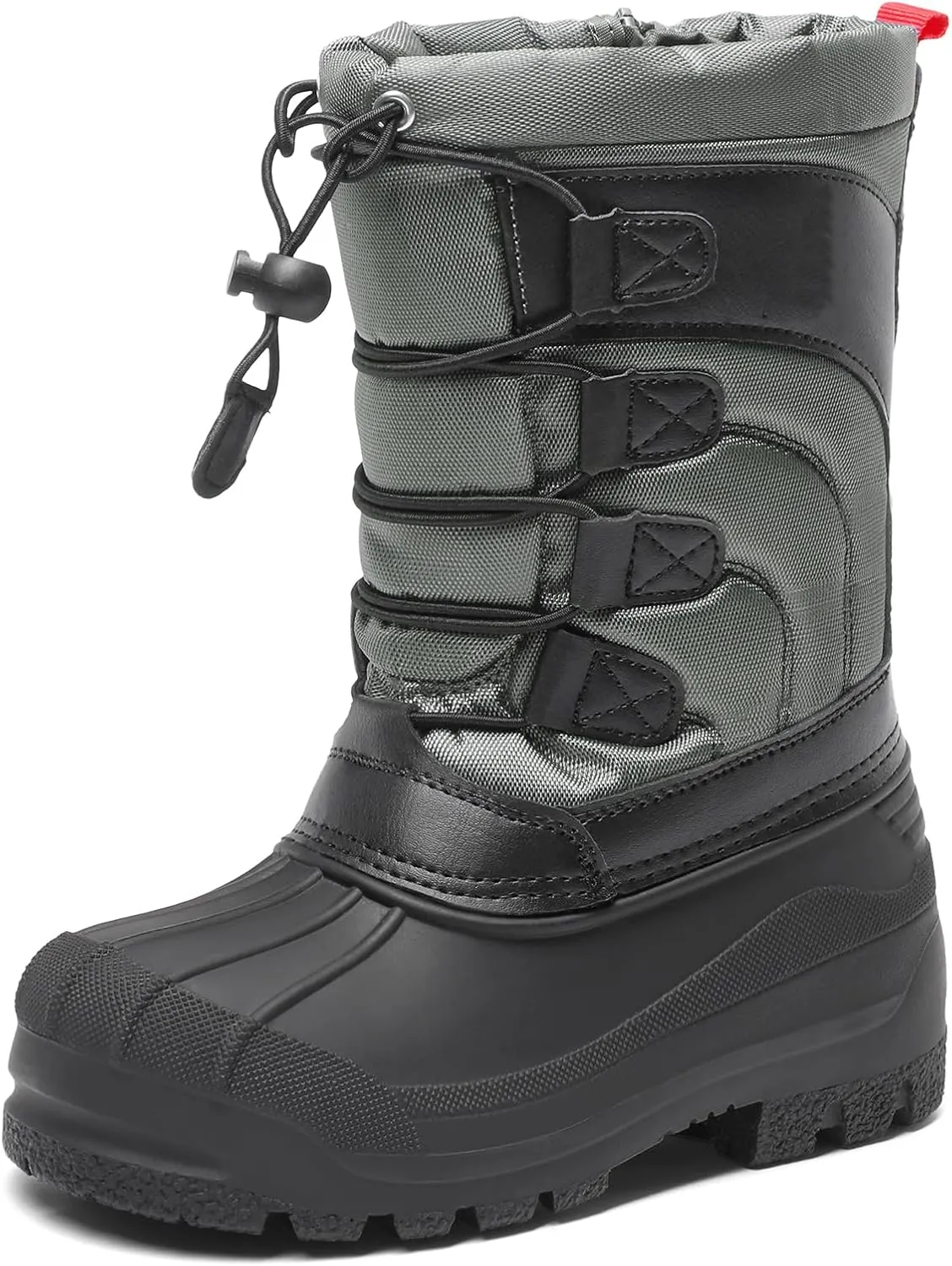 DREAM PAIRS Boys Girls Snow Boots Waterproof Outdoor Warm Cozy Anti-Slip Mid Calf Faux Fur Lining Winter Shoes for Little/Big Kids