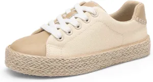 DREAM PAIRS Kid Boys Girls Sneakers Canvas Espadrille Lace Up Walking Casual Shoes