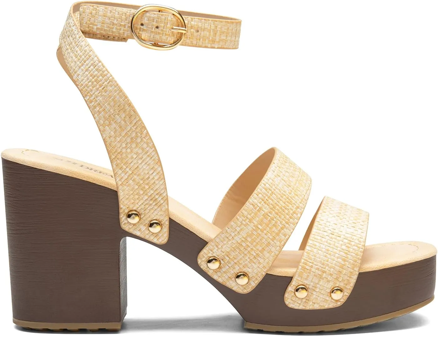 DREAM PAIRS Women's Chunky Platform Ankle Multi Strappy Heels Round Open Toe Summer Sandals
