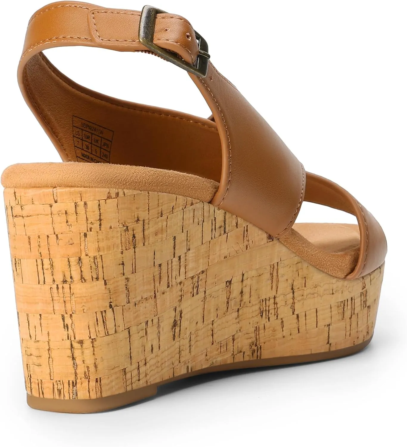 DREAM PAIRS Women's Comfortable Ankle Strap Platform Wedge Sandals for Women Casual Dressy Summer