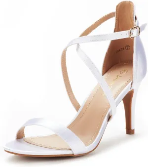 DREAM PAIRS Women's Dolce Fashion Stilettos Open Toe Pump Heel Sandals
