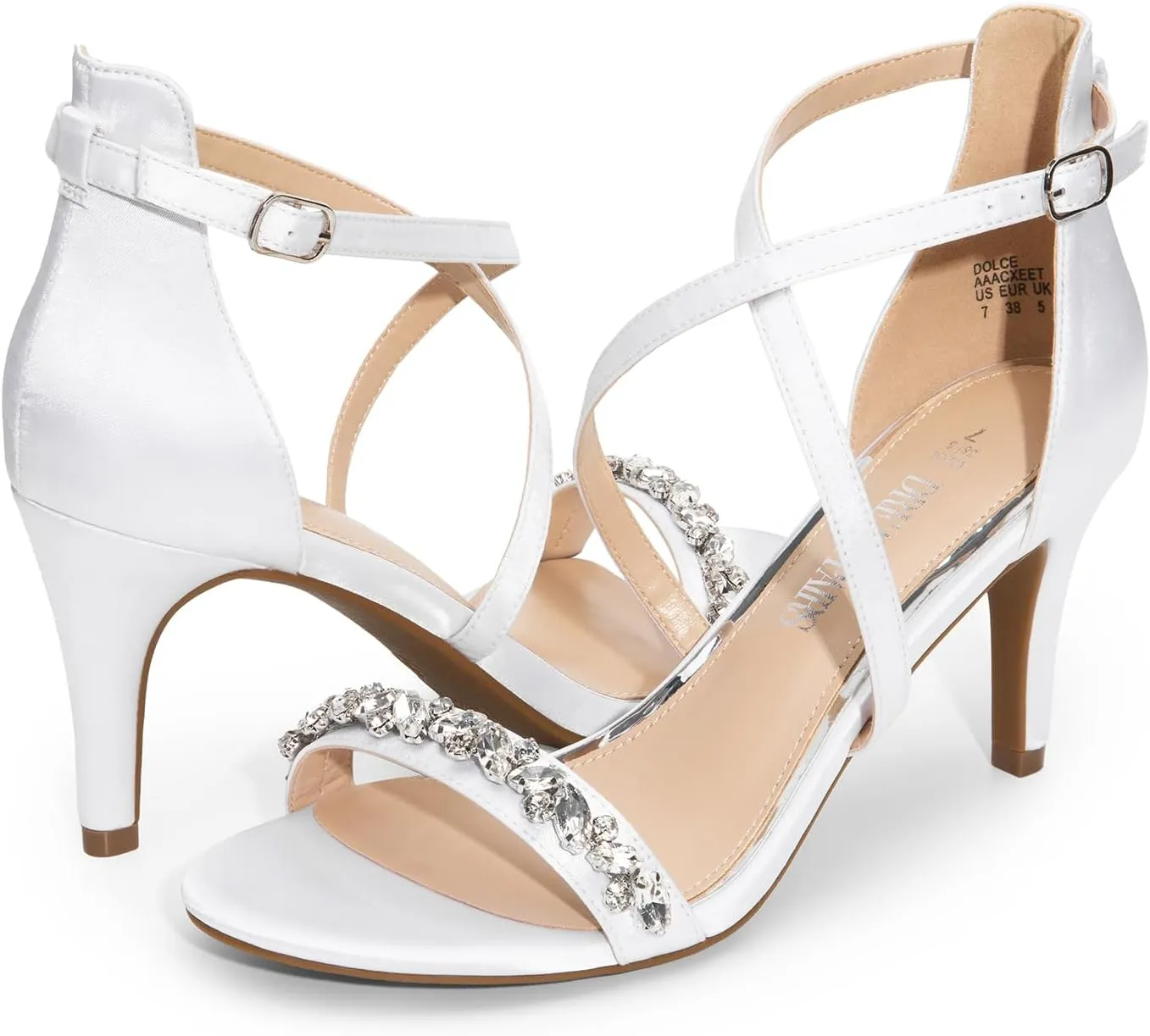 DREAM PAIRS Women's Dolce Fashion Stilettos Open Toe Pump Heel Sandals