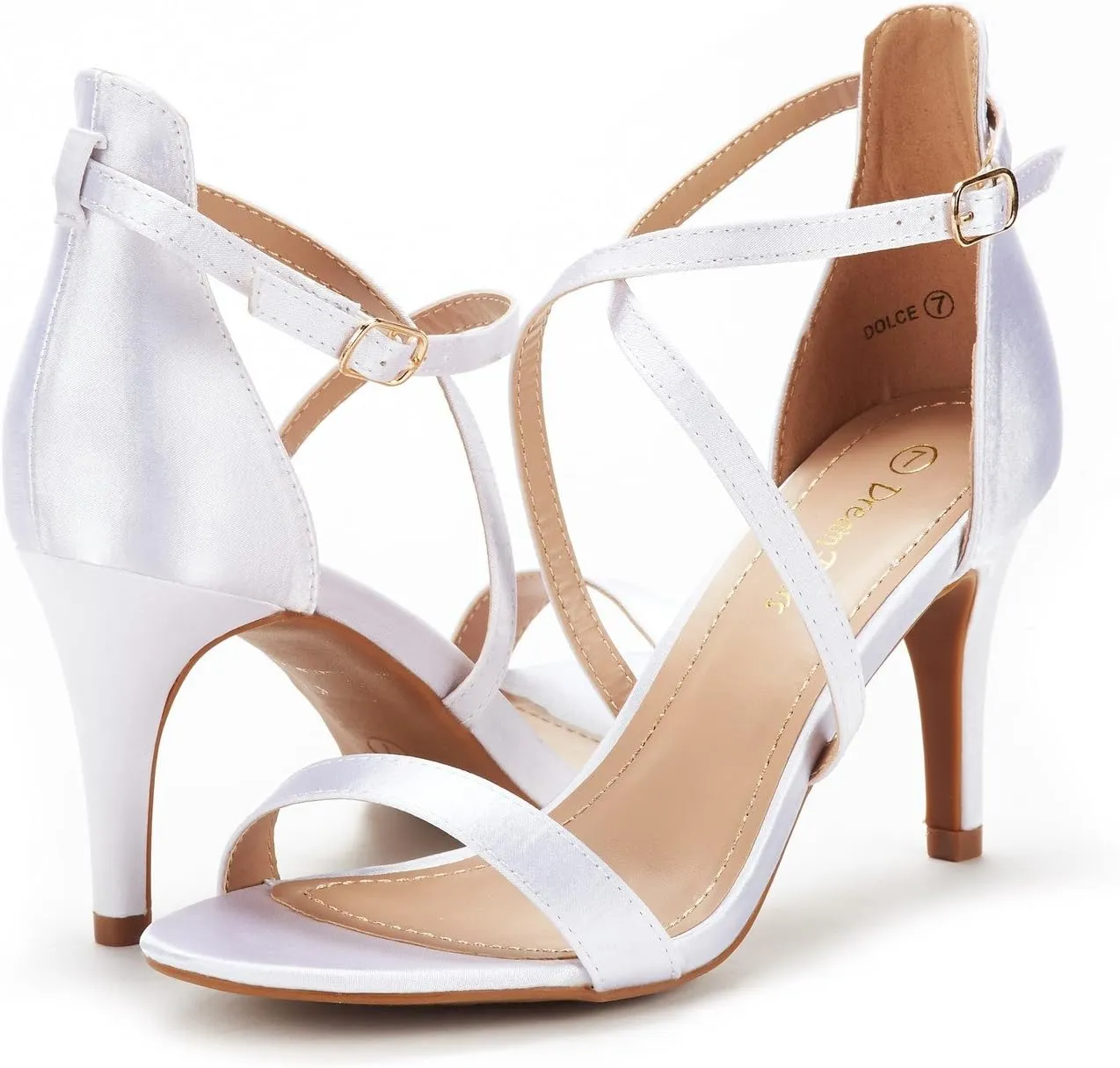 DREAM PAIRS Women's Dolce Fashion Stilettos Open Toe Pump Heel Sandals