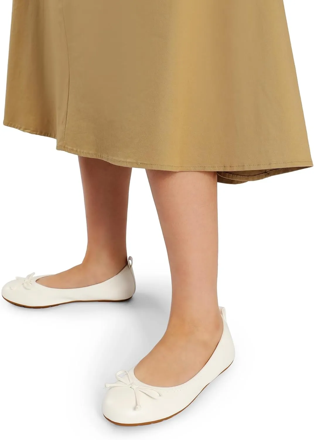 DREAM PAIRS Women's Flats, Foldable Ballet Flats for Women, Bowknot Round Toe Comfort Light Weight Slip-On Dress Shoes