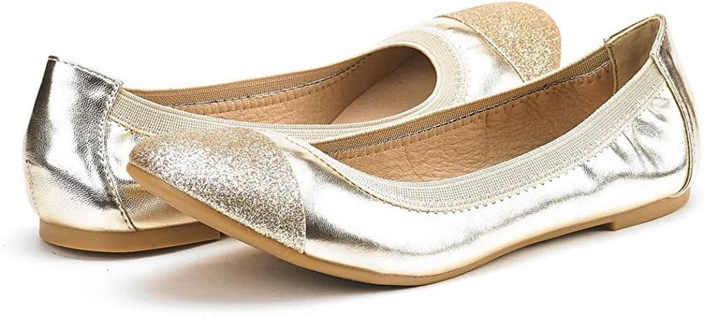 DREAM PAIRS Women's Sole-Flex Ballerina Walking Flats Shoes