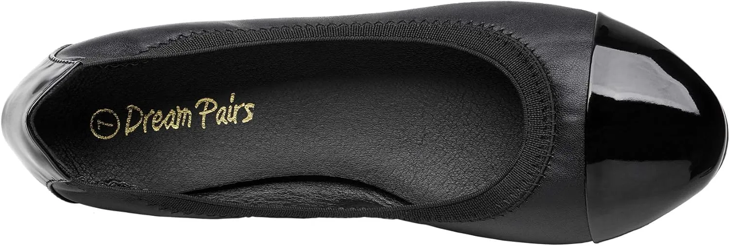 DREAM PAIRS Women's Sole-Flex Ballerina Walking Flats Shoes
