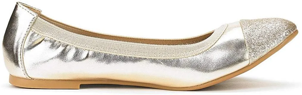 DREAM PAIRS Women's Sole-Flex Ballerina Walking Flats Shoes