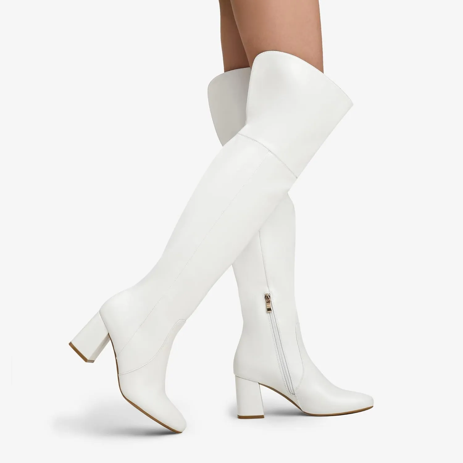 DREAM PAIRS Women’s Thigh High Over the Knee Fashion Chunky Heel Long Boots
