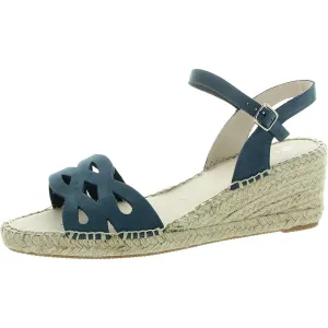 Eric Michael Womens Buckle Nubuck Espadrilles