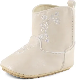 ESTAMICO Baby Girls Embroidery Western Boots