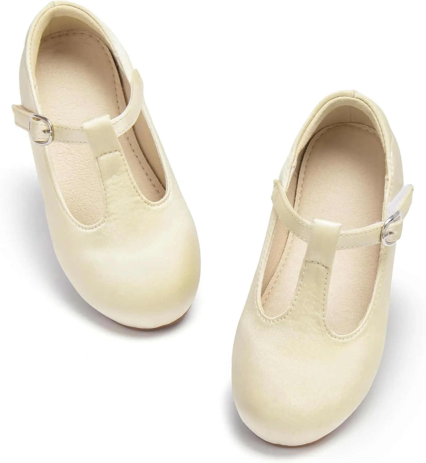 ESTINE Mary Jane Flats for Toddler Girls Little Kids Glittery Dress Princess Wedding Ballet Shoes