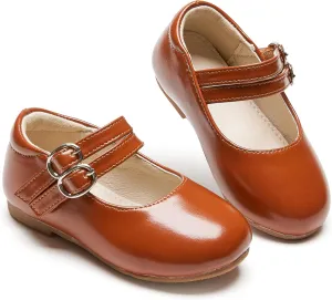 ESTINE Toddler/Little Kid Girls Dress Mary Jane Flats Flowers Fashion Princess Ballet Shoes