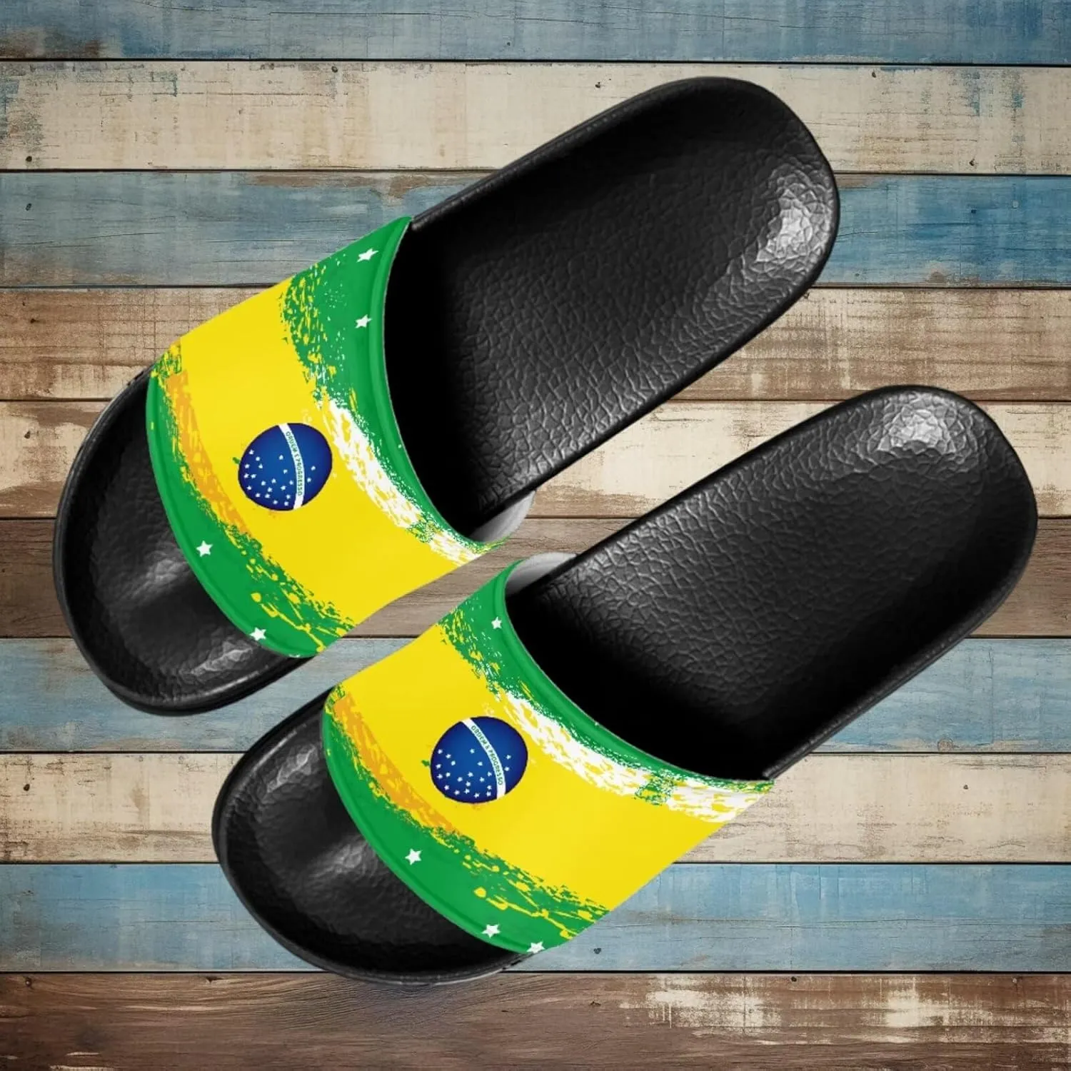 EVA Single Band Women Slides Sandals Beach Casual Sandals Soft Bathroom Shower Open Toe Slippers