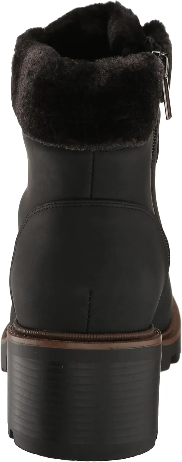 EVANS Women's Bella Winter Lace Up Faux Leather Boot Fashion