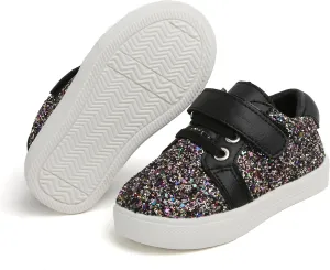 Felix & Flora Toddler/Little Kid Girls Running Shoes Sports Sneakers Princess Casual Glitter Shoes.