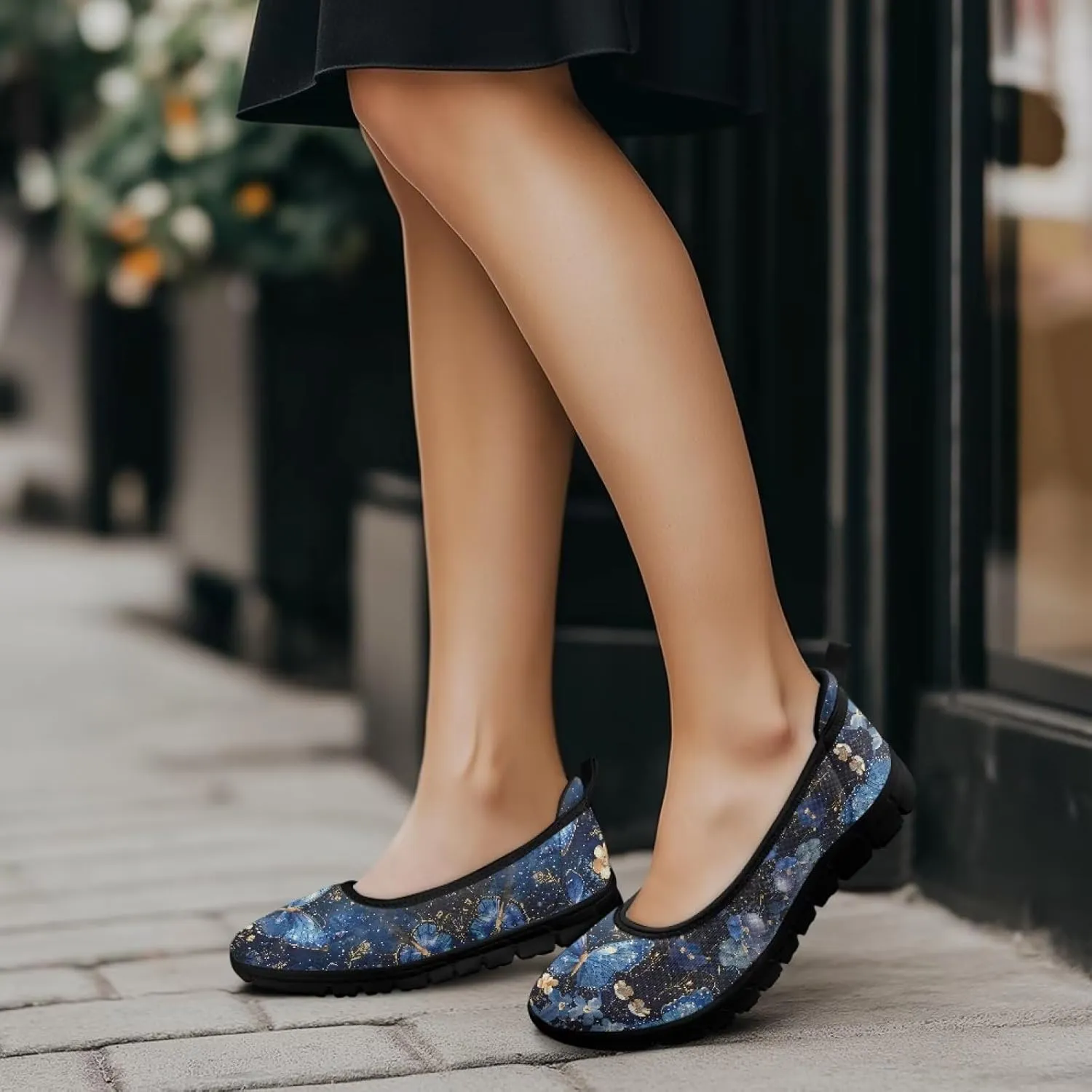 Flat Shoes for Women Dressy Work Round Toe Flats for Women Casual Slip On Shoes