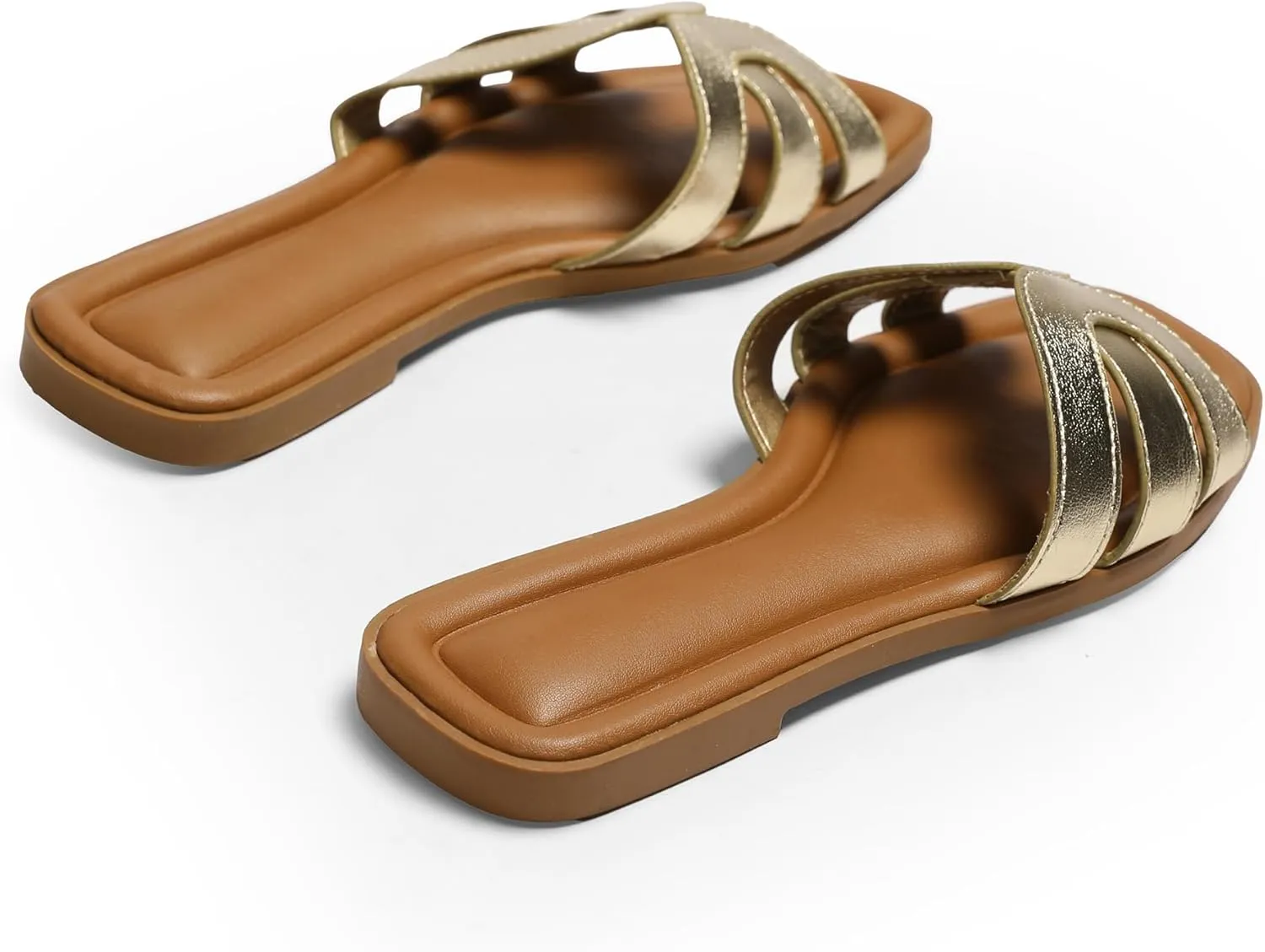 Flat Womens Sandals Flat Slide Sandals Women Black Brown White Sandals Size 6-11
