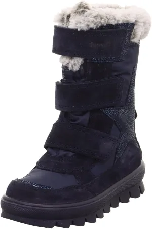 Flavia Warm Gefütterte Gore-Tex Snow Boots for Girls, Blue 8000, 30 EU Ancho