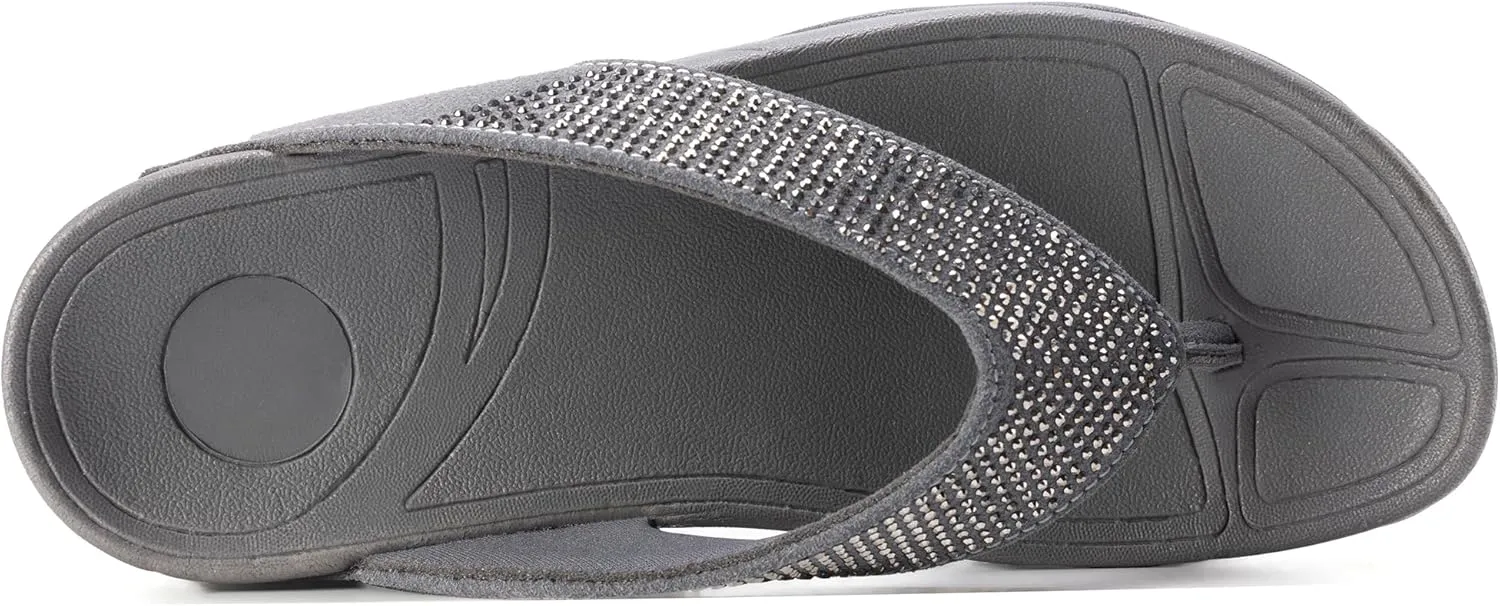 Flip Flops sandals Women Thong Sandals Arch Support Soft Flip Flop Sandal Non-Slip Beach Wedge Sandal