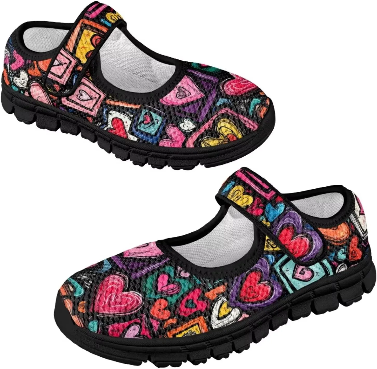 Forchrinse Sunflower Otter Pattern Toddlers Girls Dress Shoes Floral Mary Jane Flats Party School Uniform Shoes Lightweight Flats Sneakers for Kids,Size 11-2.5