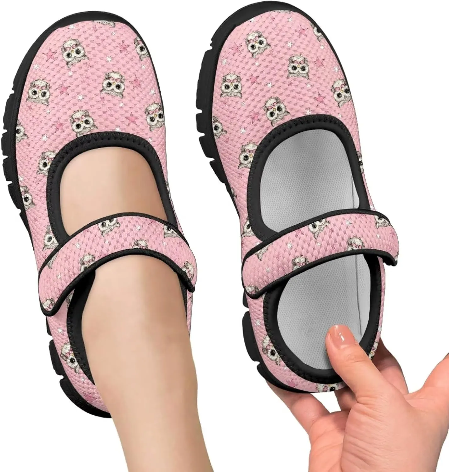 Forchrinse Toddler Girls Mary Jane Flats,Breathable Slip on Comfort Dragonfly Platform Mary Jane for Kids Dress Shoes School Walking Shoes