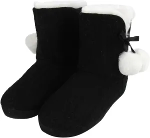 Forfoot Slippers Womens Indoor Slipper Boots for Ladies Girls with Knitted Upper and Bow
