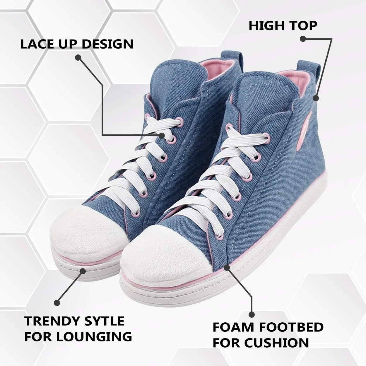 Forfoot Sneaker Slippers Men Comfy Cozy Indoor House Shoes Non Slip
