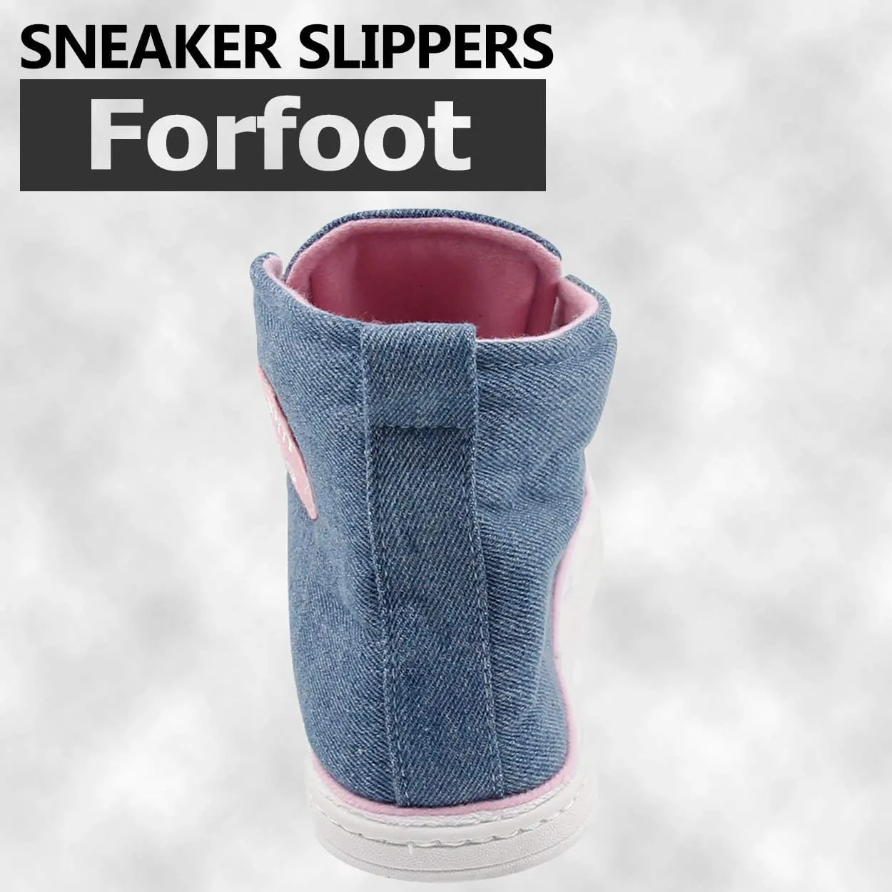Forfoot Sneaker Slippers Men Comfy Cozy Indoor House Shoes Non Slip