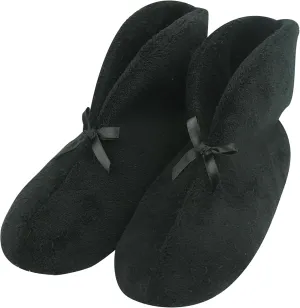 Forfoot Women's Bootie Slippers, Cozy Coral Fleece Non Slip Indoor House Shoes