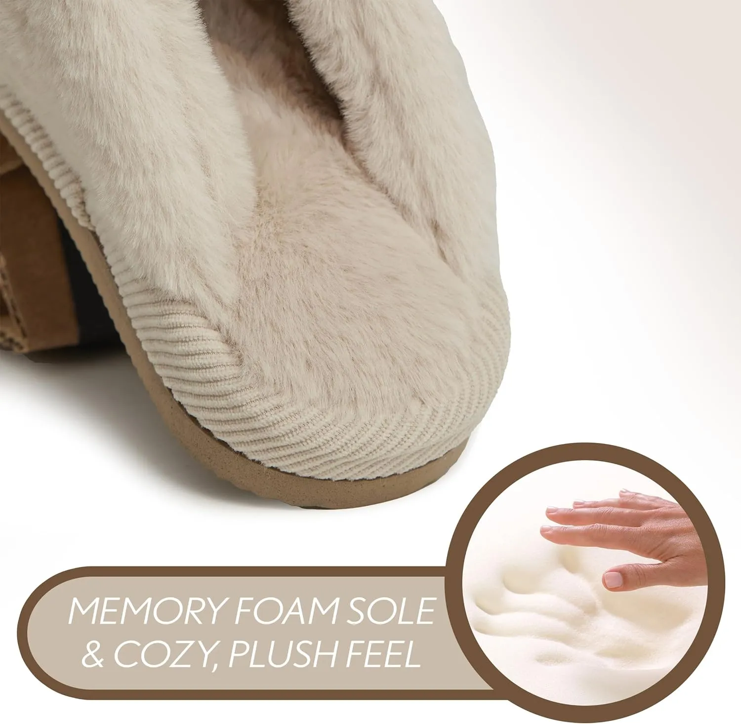 Funky Junque Cozy Plush Women's Memory Foam Slippers - Mother's Day Gift - Indoor/Outdoor Slip-Ons