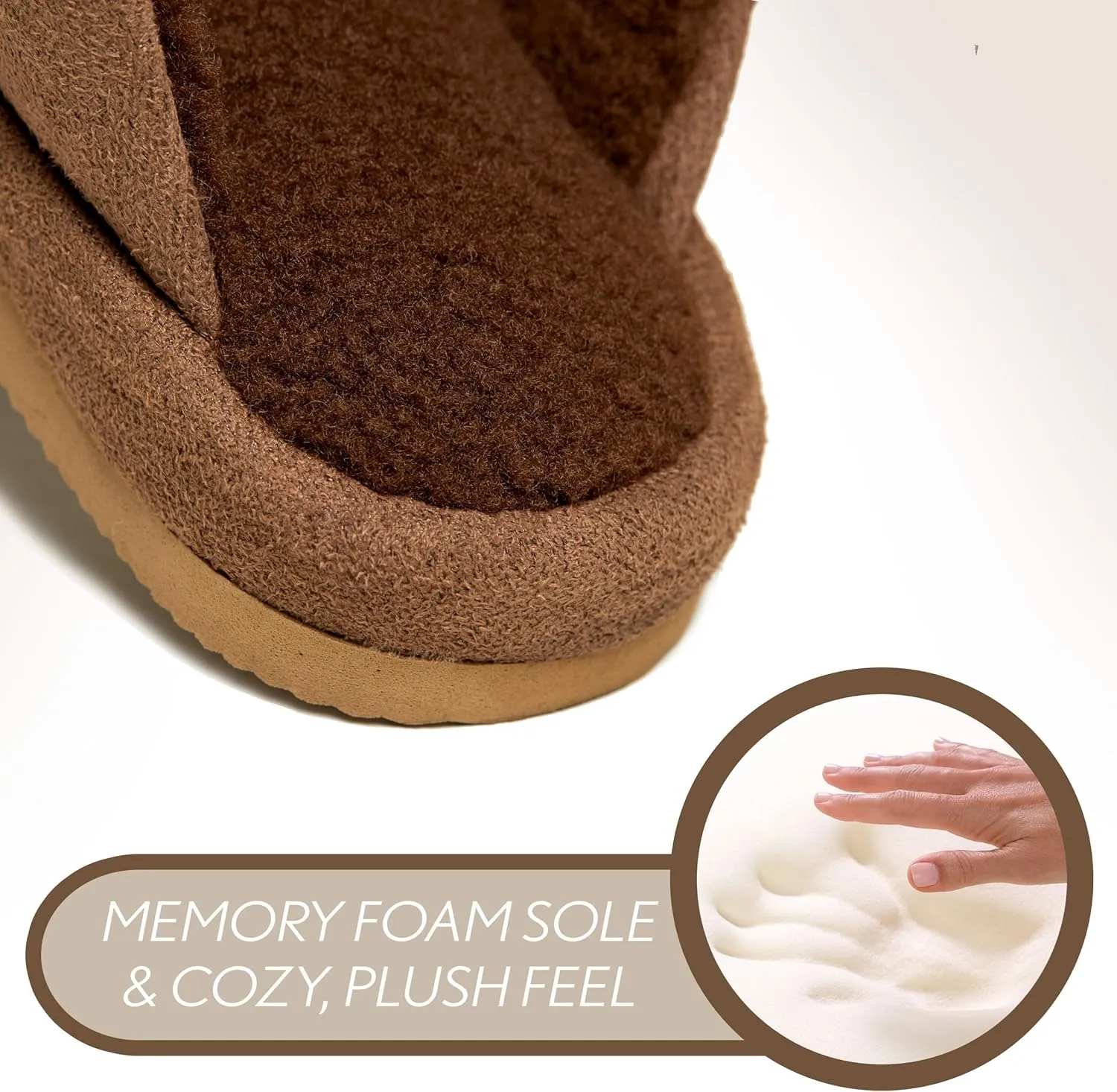 Funky Junque Cozy Plush Women's Memory Foam Slippers - Mother's Day Gift - Indoor/Outdoor Slip-Ons